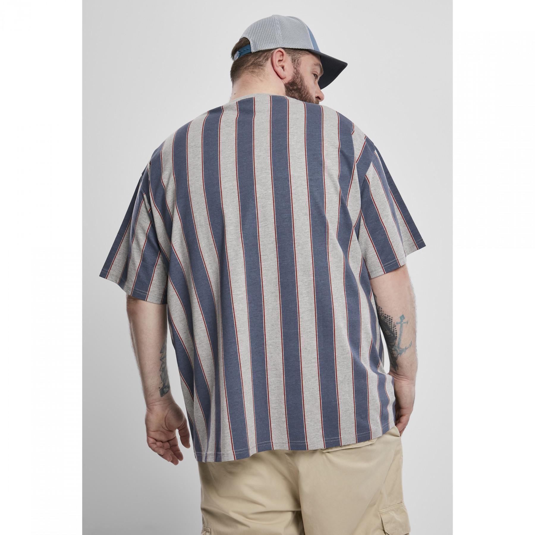 T-shirt Urban Classics printed oversized bold stripe