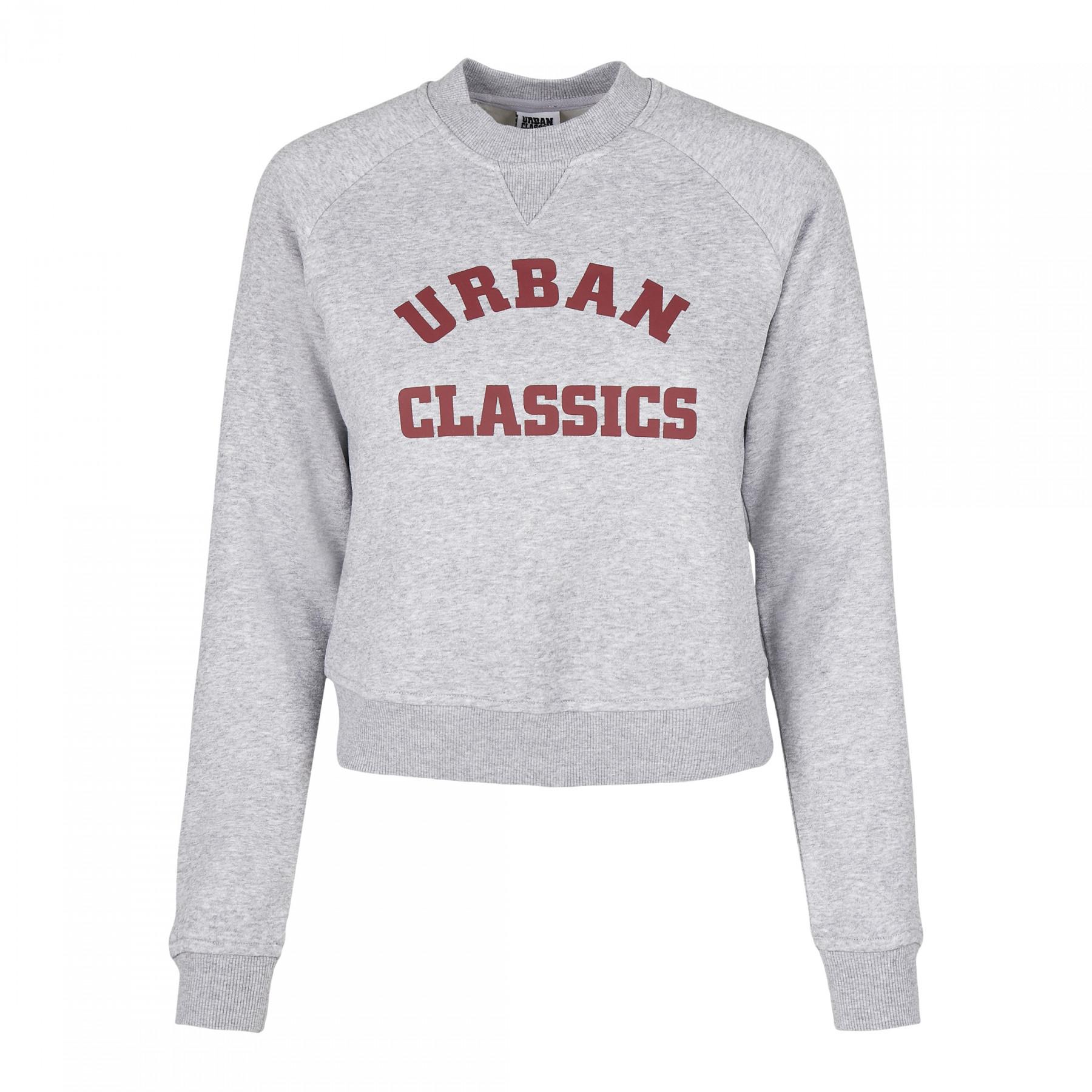 Sweatshirt femme Urban Classics short college crew