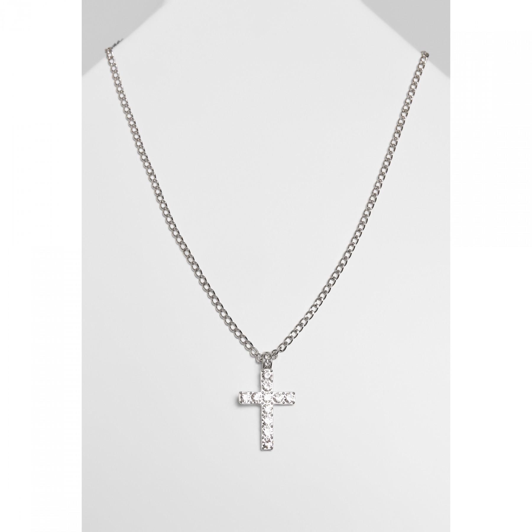 Collier Urban Classics diamond cross