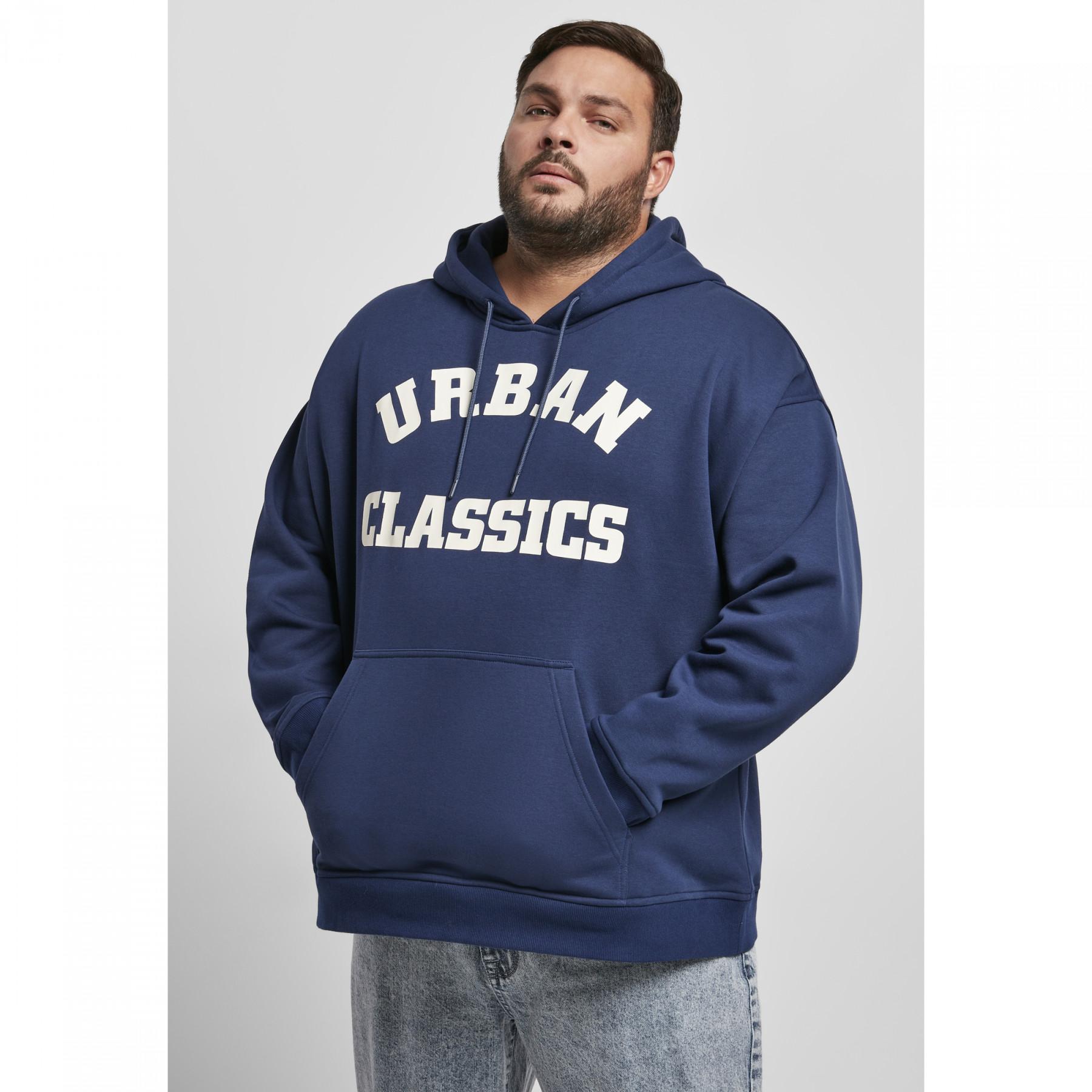 Sweatshirt à capuche Urban Classics college print