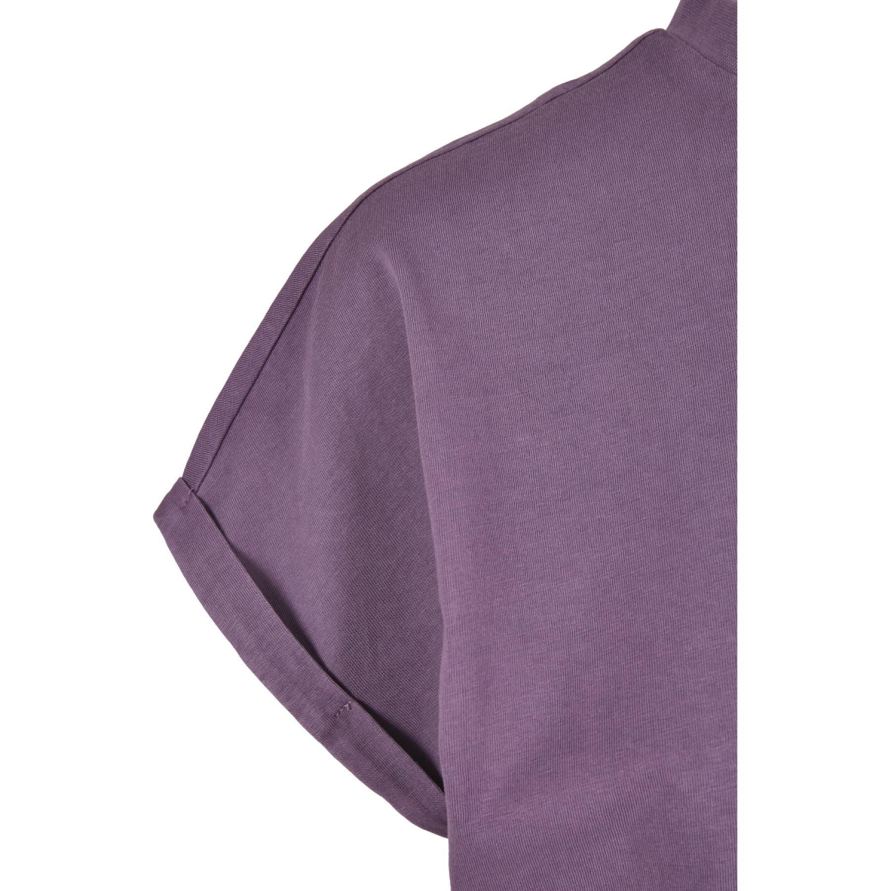 T-shirt femme Urban Classics short pigment dye découpé-grandes tailles