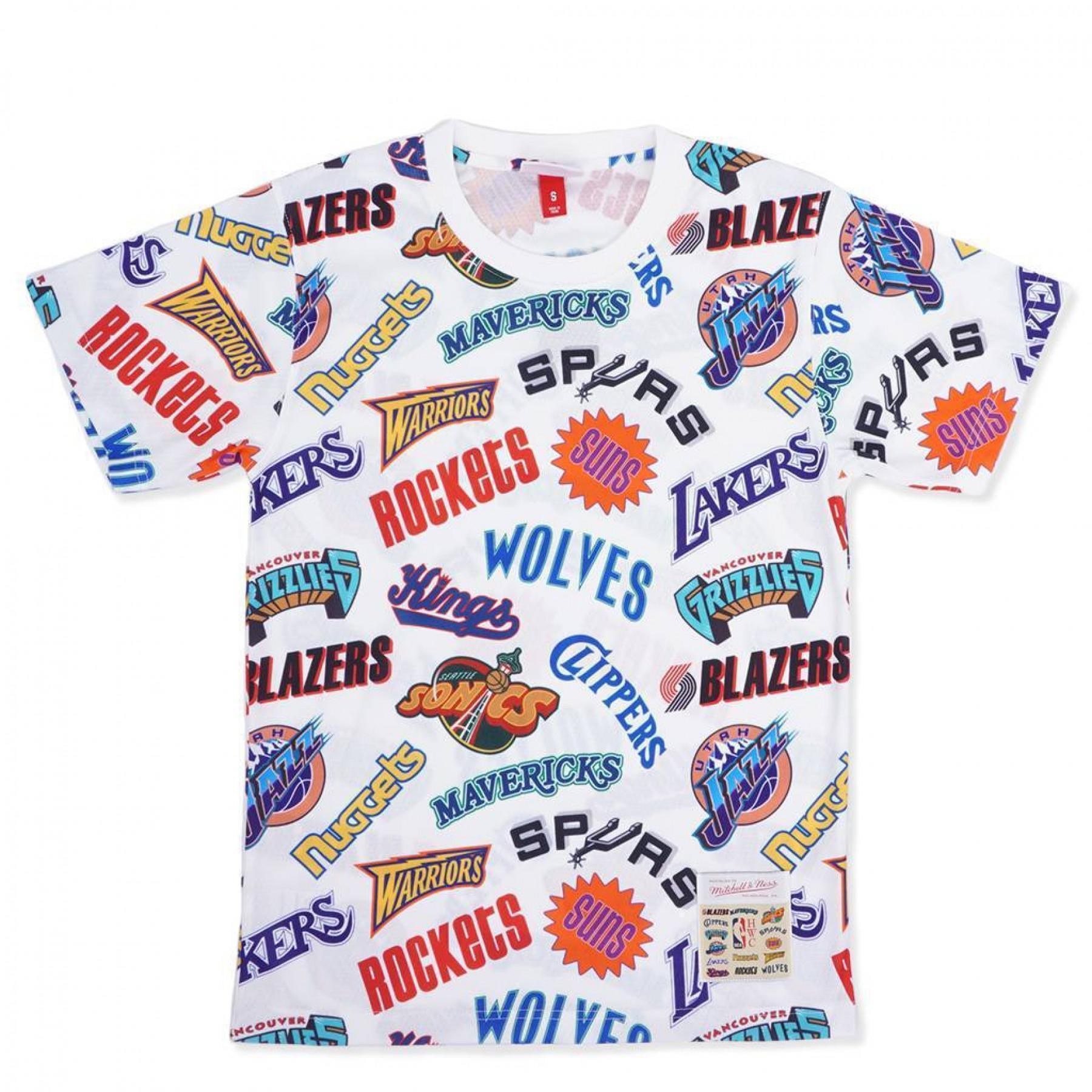 T-shirt Mitchell & Ness All-over Western