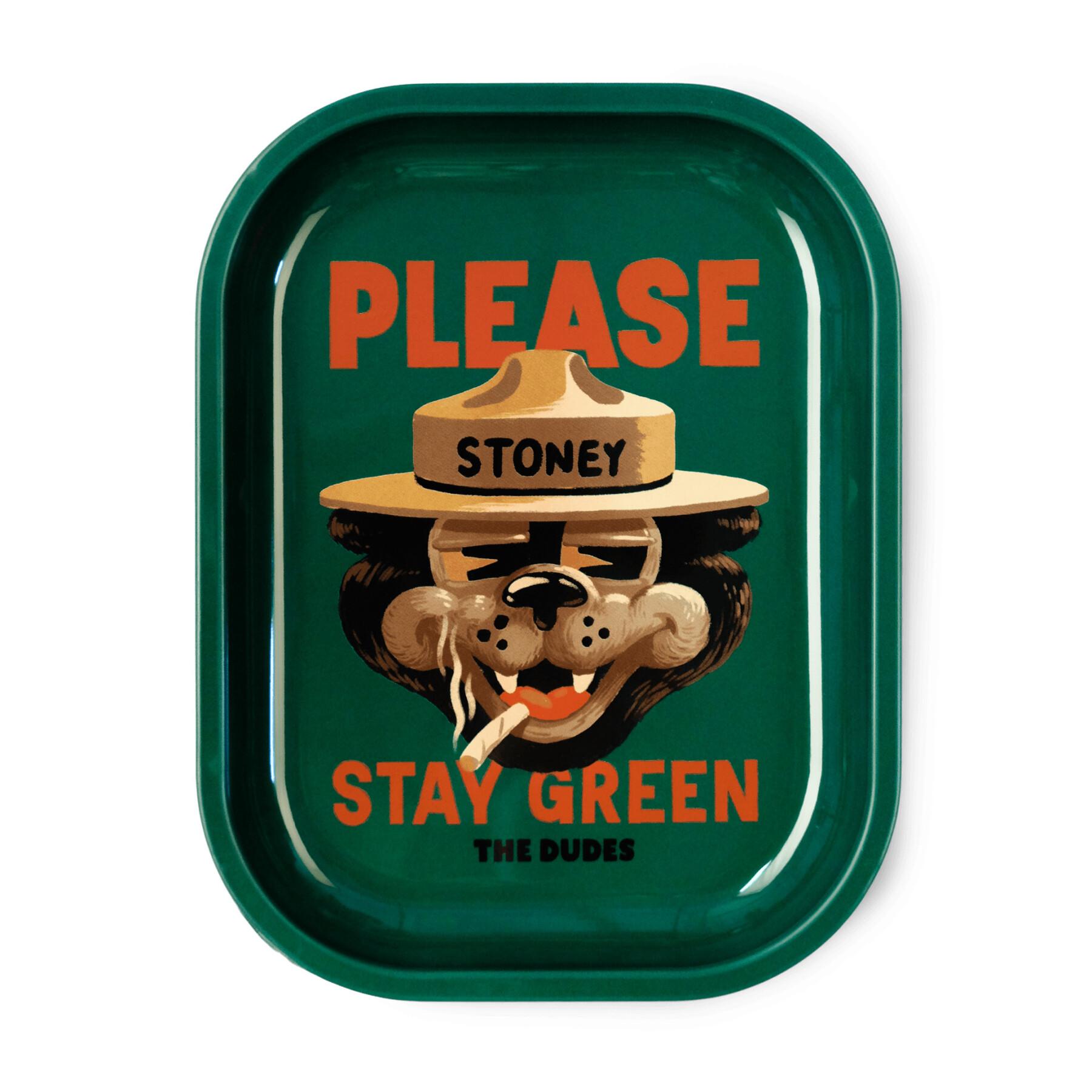 Plateau pour rouler Tray The Dudes Stay Green