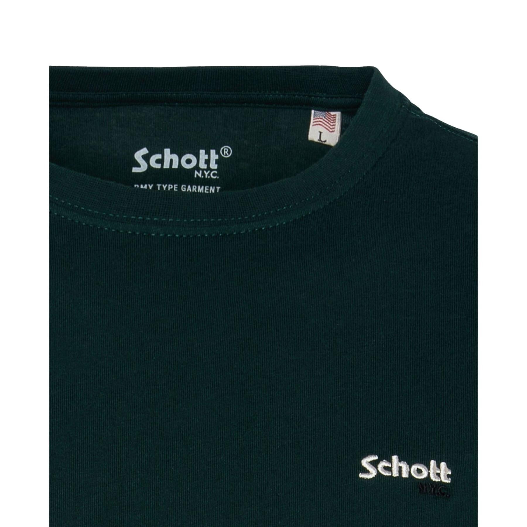 T-shirt petit logo Schott casual