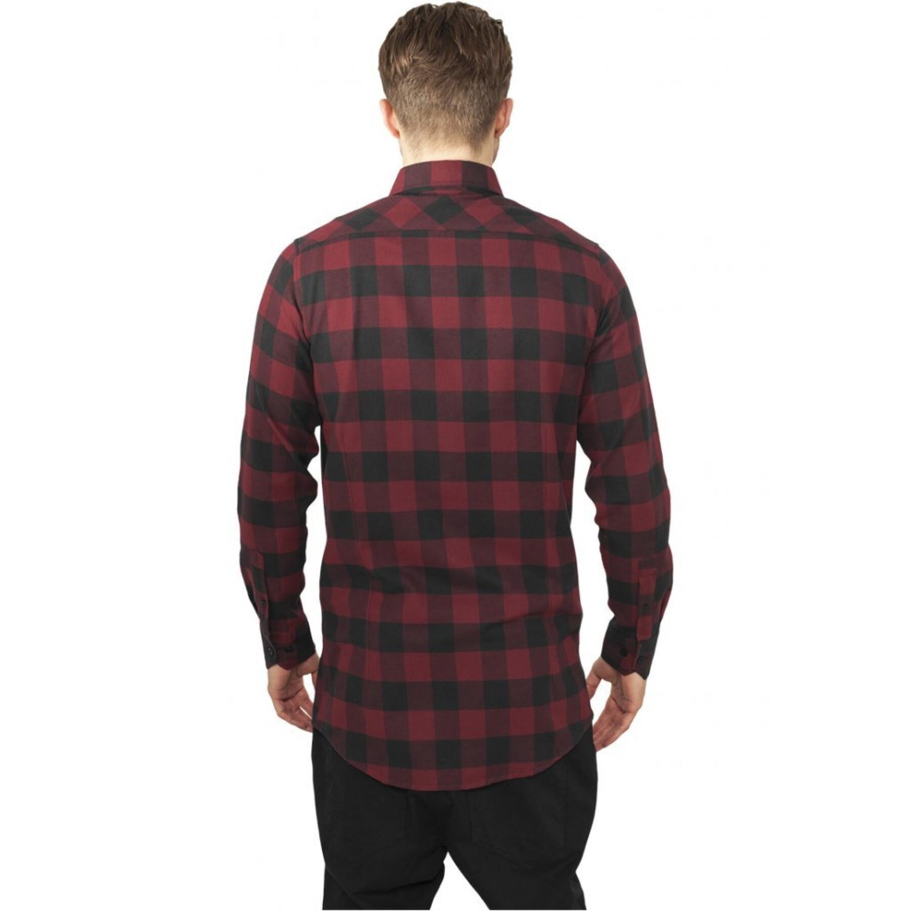 Chemise Urban Classics long checked flanell