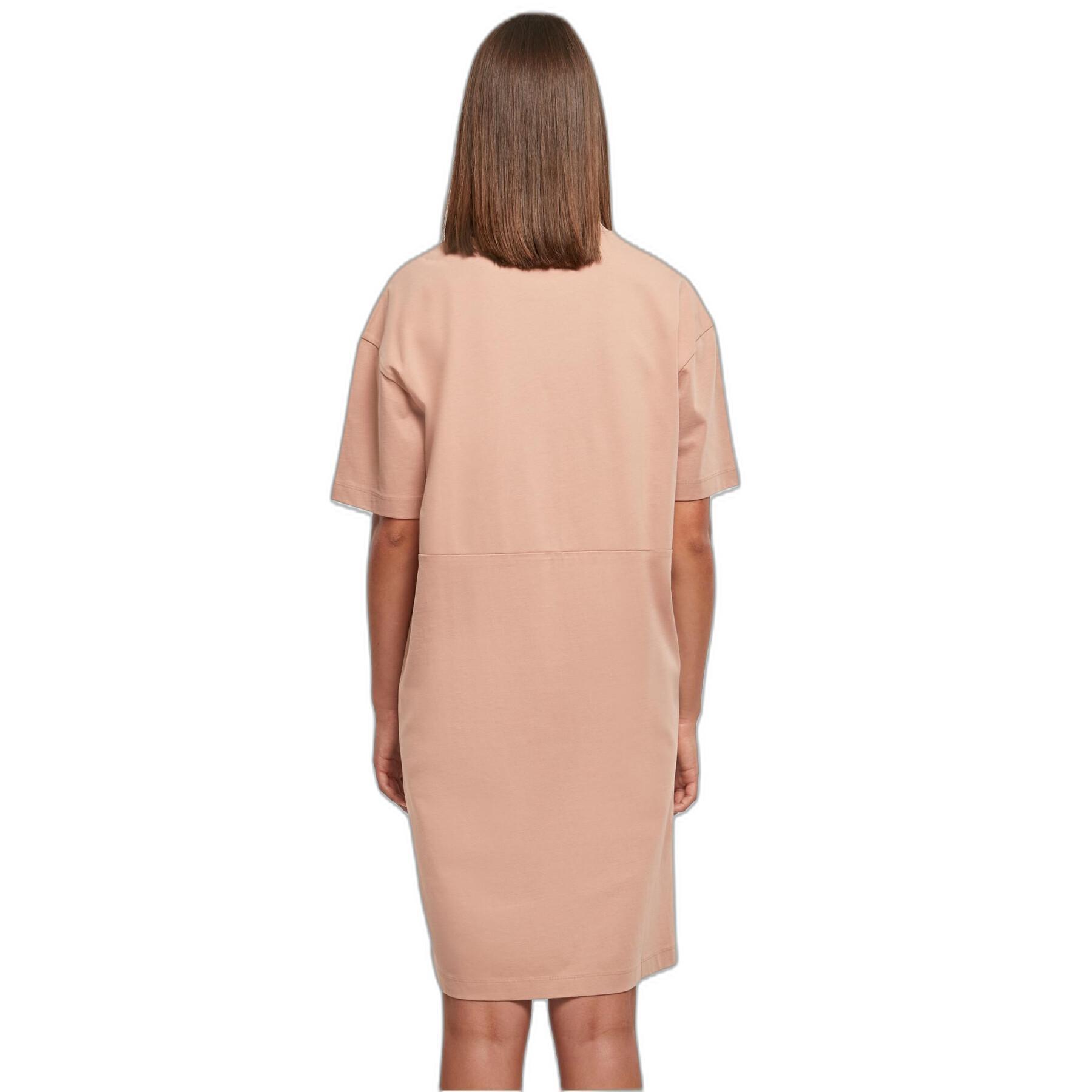 Robe t-shirt fendue oversize femme Urban Classics Organic (GT)