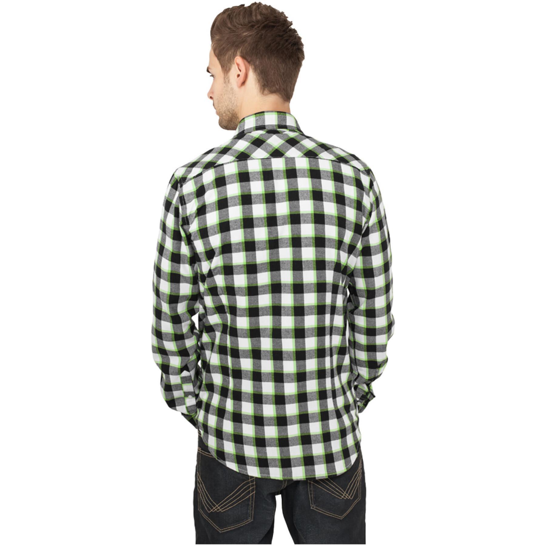 Chemise Urban Classics tricolor checked light flanell
