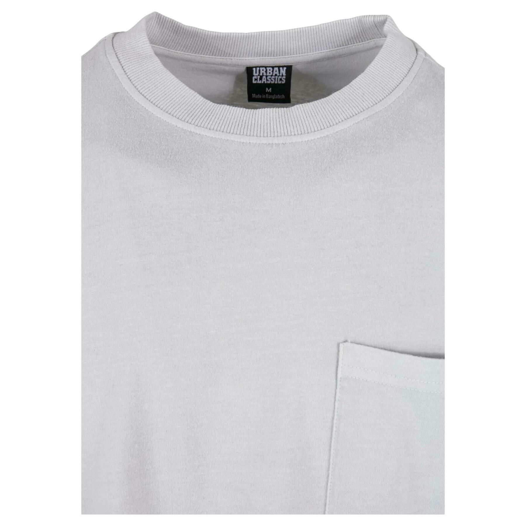 T-shirt à manches longues Urban Classics Pigment Dyed Pocket