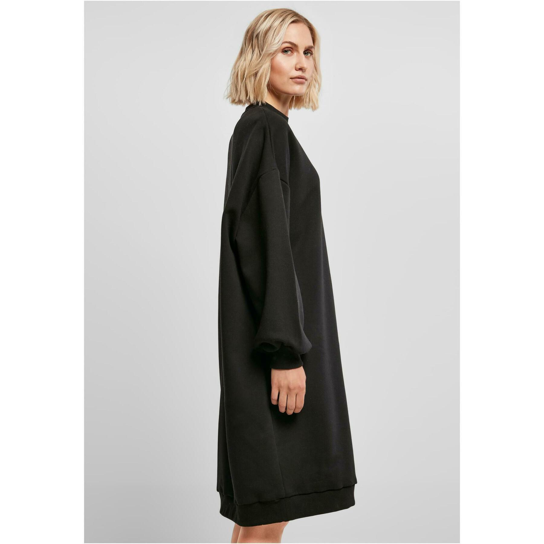 Robe pull mi-longue col rond femme Urban Classics Organic Oversized