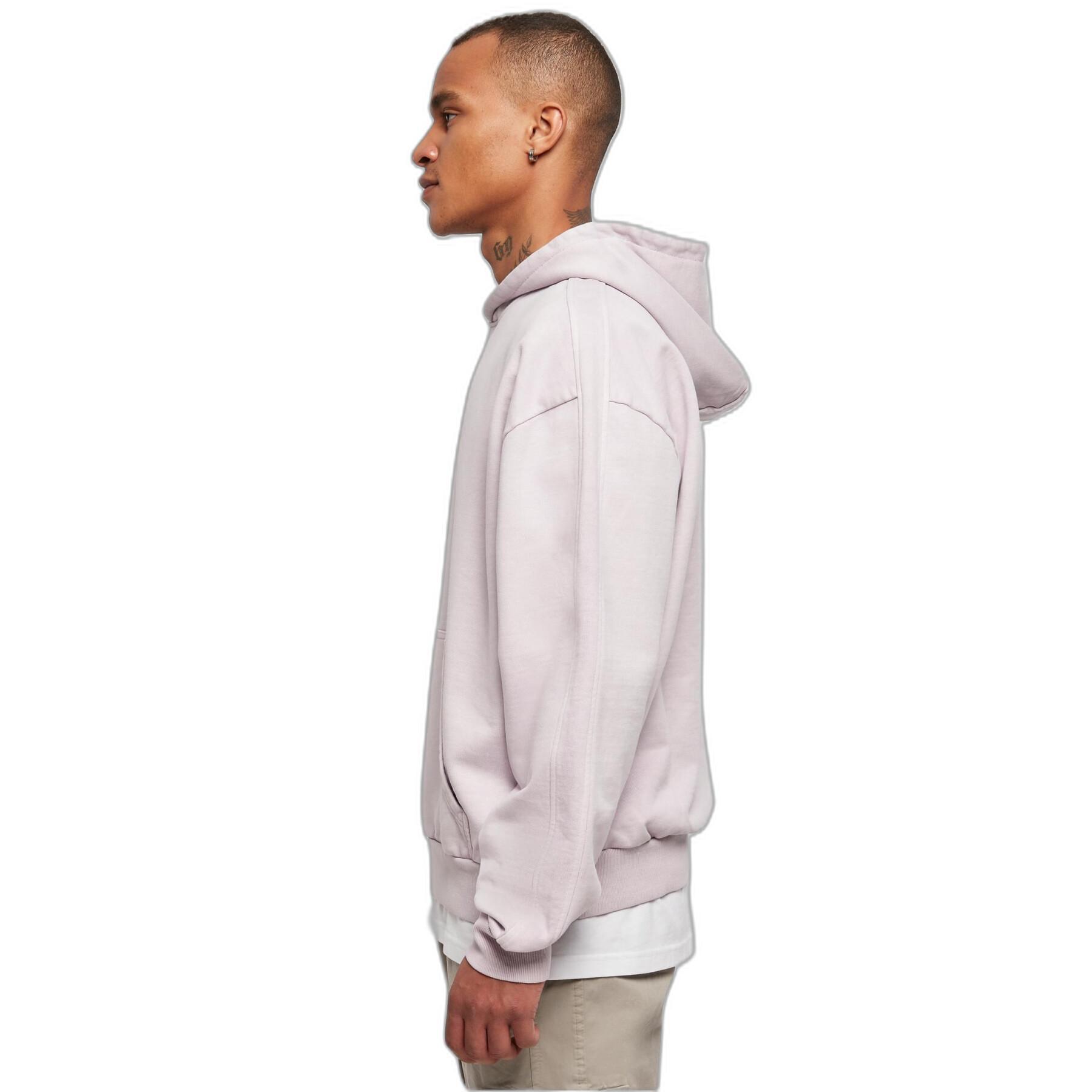 Sweatshirt à capuche épais teint en tissu éponge Urban Classics