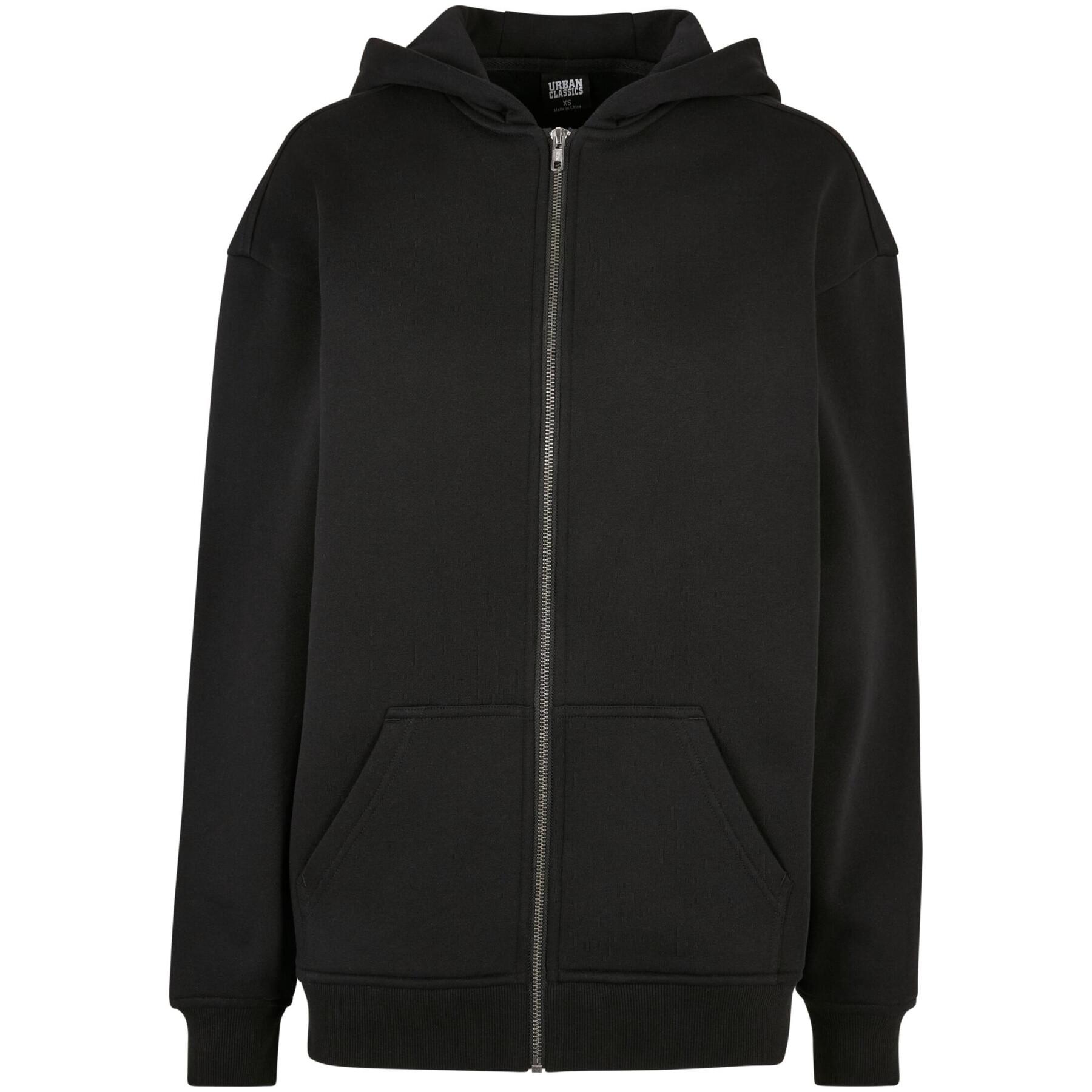 Sweatshirt à capuche zippé oversize femme Urban Classics GT