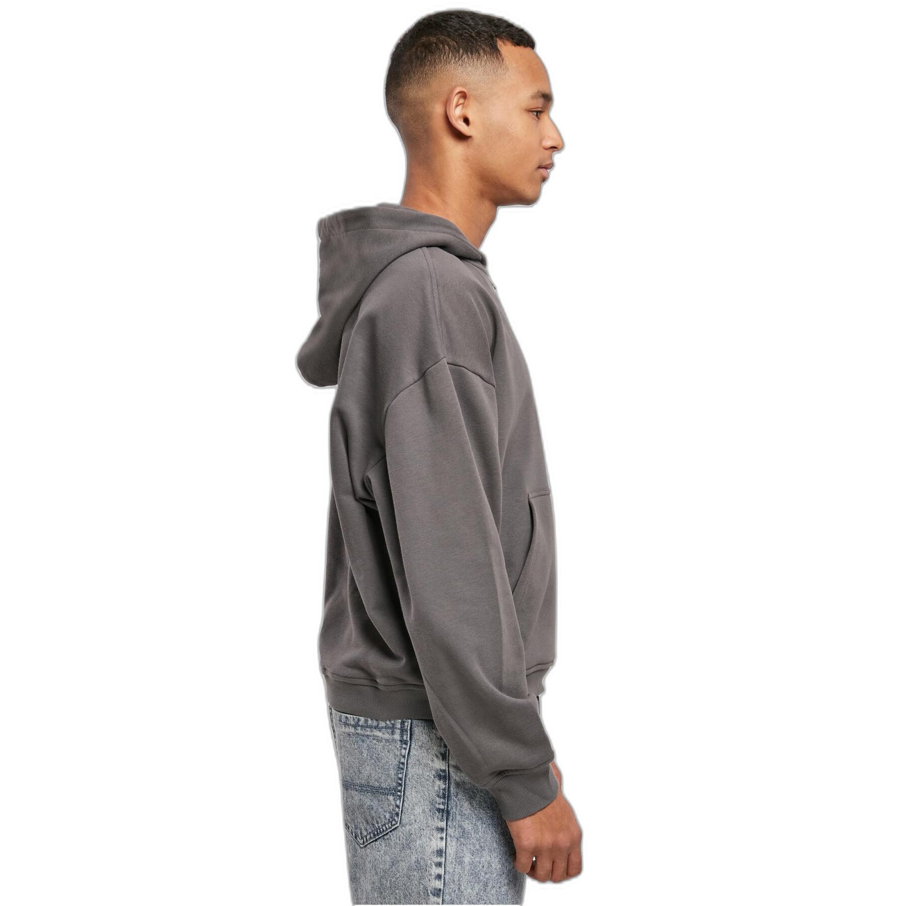 Sweatshirt à capuche zippé Urban Classics Boxy