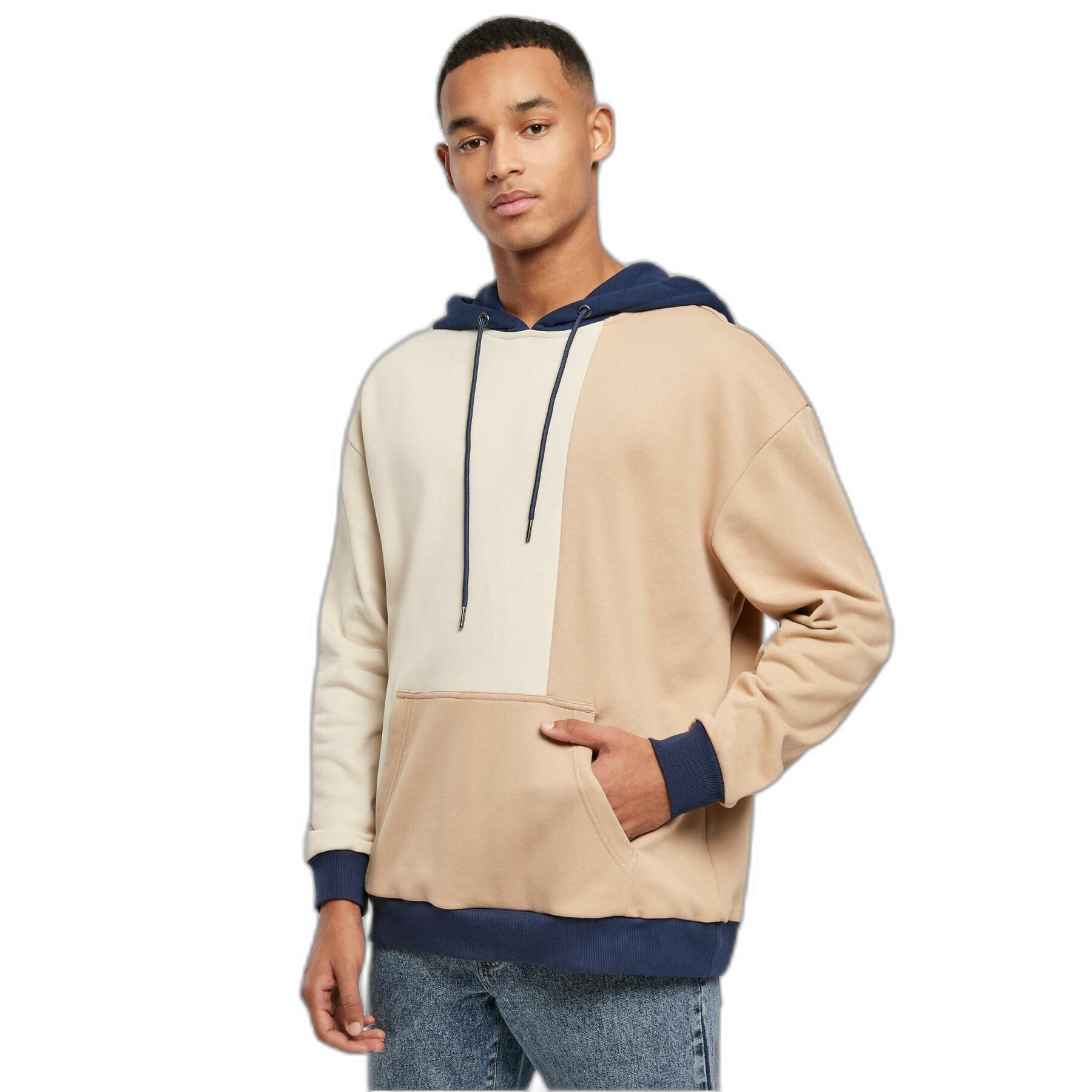 Sweatshirt à capuche Urban Classics Oversized Color Block GT