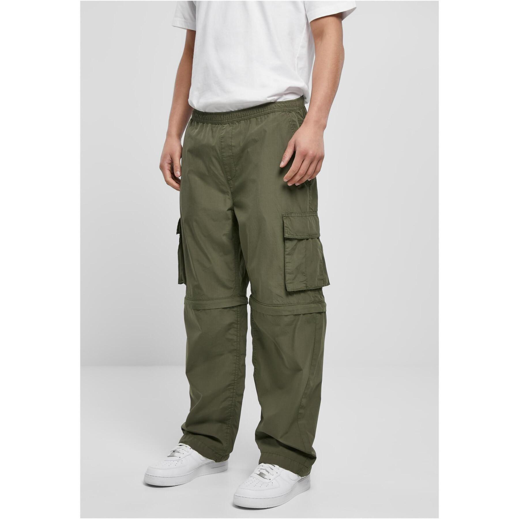 Pantalon cargo zippé grandes tailles Urban Classics