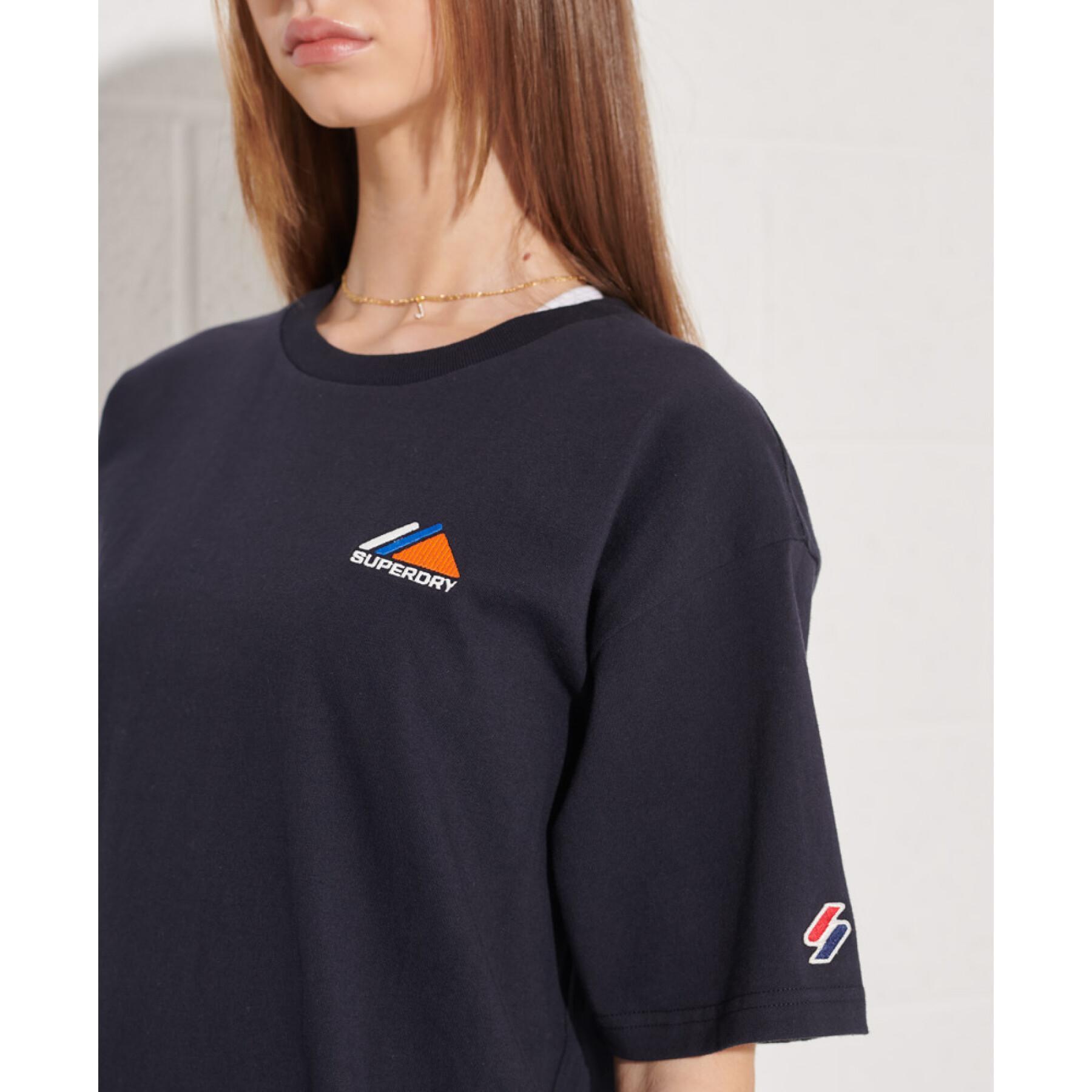 T-shirt brodé femme Superdry Mountain Sport