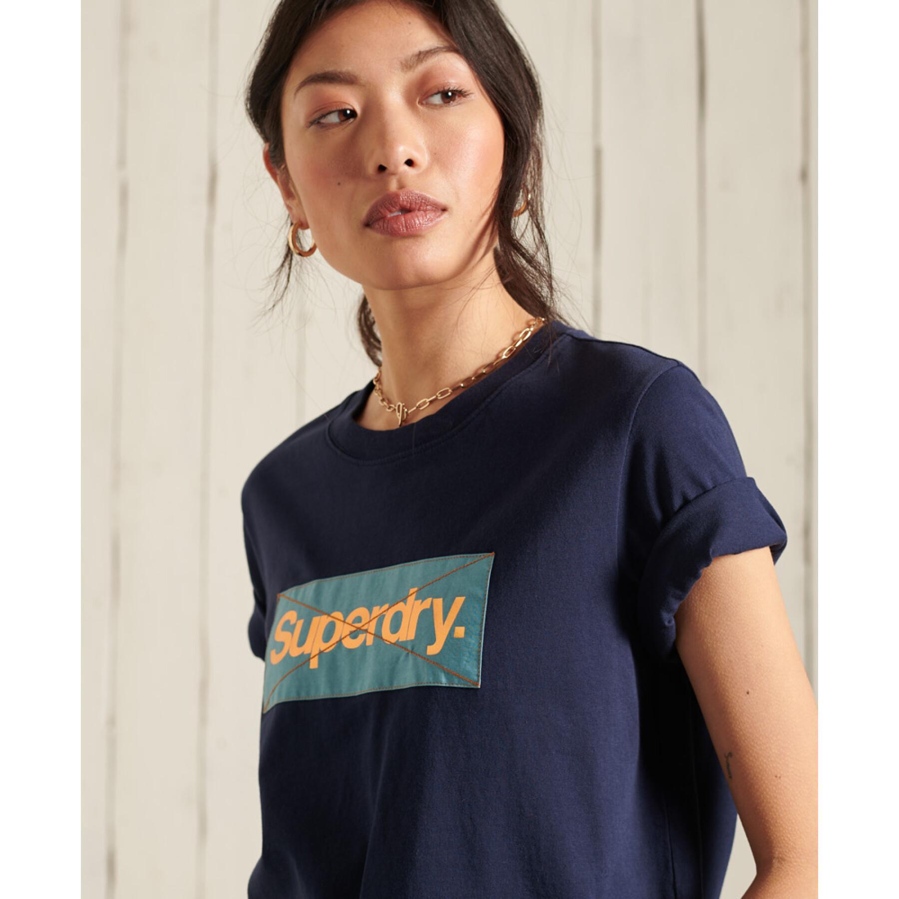 T-shirt à logo femme Superdry Core Patina
