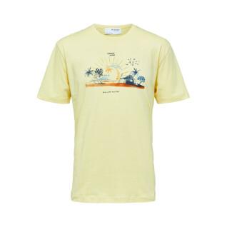 T-shirt col-O Selected Slhrelaxcasa