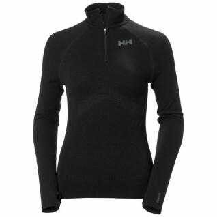 Sweatshirt 1/2 zip femme Helly Hansen h1 pro lifa seamless
