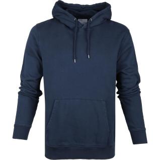 Sweatshirt à capuche Colorful Standard Classic Organic navy blue