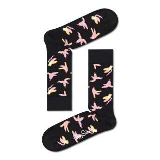 Chaussettes Happy Socks Ribbed Embroidery Banana Break