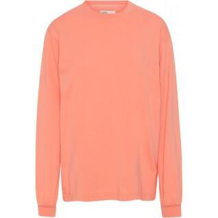 T-shirt manches longues Colorful Standard Organic oversized bright coral