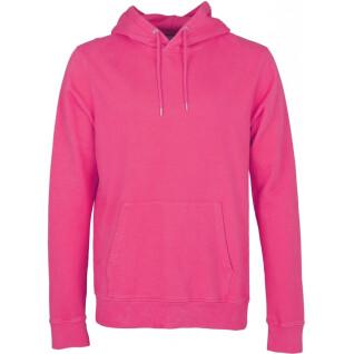 Sweatshirt à capuche Colorful Standard Classic Organic bubblegum pink