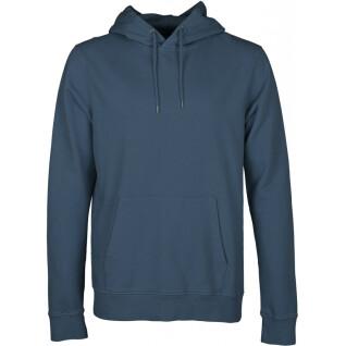Sweatshirt à capuche Colorful Standard Classic Organic petrol blue