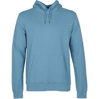 Sweatshirt à capuche Colorful Standard Classic Organic stone blue