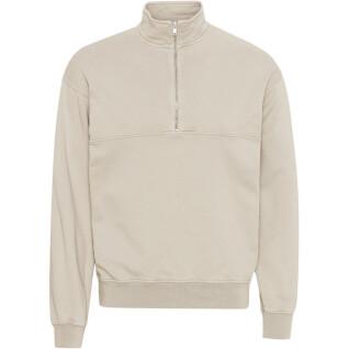 Sweatshirt 1/4 zip Colorful Standard Organic ivory white