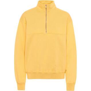 Sweatshirt 1/4 zip Colorful Standard Organic lemon yellow