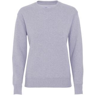 Pull col rond femme Colorful Standard Classic Organic heather grey