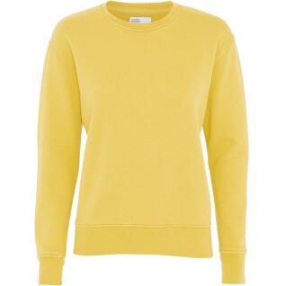 Pull col rond femme Colorful Standard Classic Organic lemon yellow