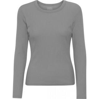 T-shirt côtelé manches longues femme Colorful Standard Organic storm grey