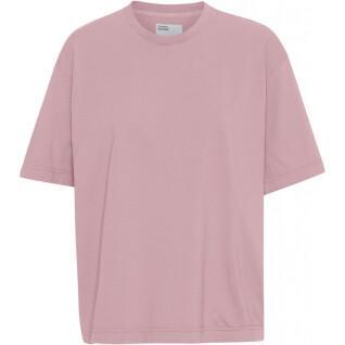 T-shirt femme Colorful Standard Organic oversized faded pink