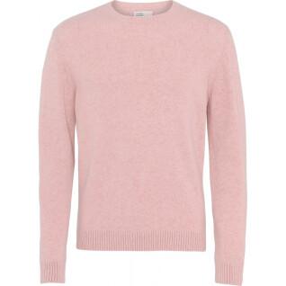 Pull col rond en laine Colorful Standard Classic Merino faded pink