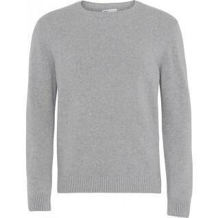 Pull col rond en laine Colorful Standard Classic Merino heather grey