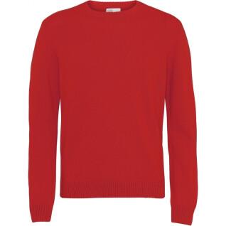 Pull col rond en laine Colorful Standard Classic Merino scarlet red
