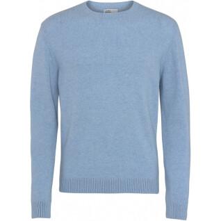 Pull col rond en laine Colorful Standard Classic Merino stone blue