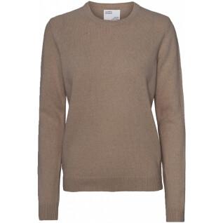 Pull col rond en laine femme Colorful Standard Classic Merino warm taupe