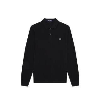 Polo uni à manches longues Fred Perry