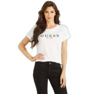 T-shirt femme Guess ES 1981 Roll Cuff