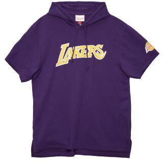 Sweatshirt à capuche manches courtes Los Angeles Lakers