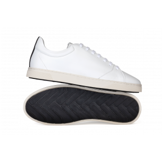 Baskets OTH Gravière White Recycled Leather / White Sole