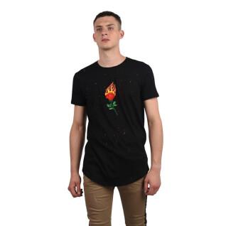 T-shirt brodé Project X Paris Destroy Rose on Fire
