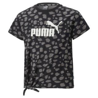 T-shirt noué imprimé animal fille Puma ESS+ AOP