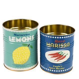 Boîtes de rangement Rex London Citrons Et Harissa (x2)