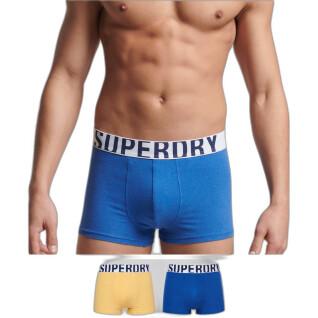 Boxer en coton biologique Superdry Dual Logo (x2)
