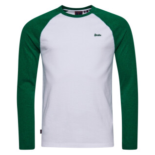 T-shirt manches longues en coton bio Superdry Essential Baseball