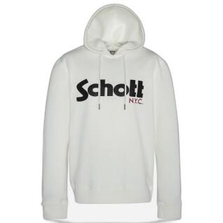 Sweatshirt capuche logo Schott
