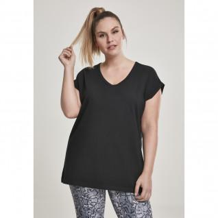 T-shirt femme grandes tailles Urban Classic round V-Neck extended